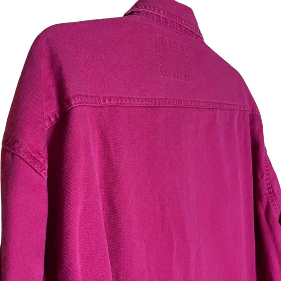 LEVI's Men's VINTAGE Red Button-Up Thick 100% Cotton Fabric Size Large - Picture 11 of 11